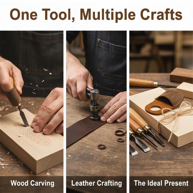 Woodworking Kitchen Projects - Protetor de Dedo em Couro Bovino