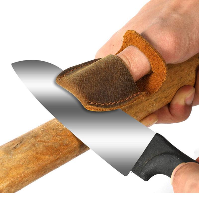 Woodworking Kitchen Projects - Protetor de Dedo em Couro Bovino