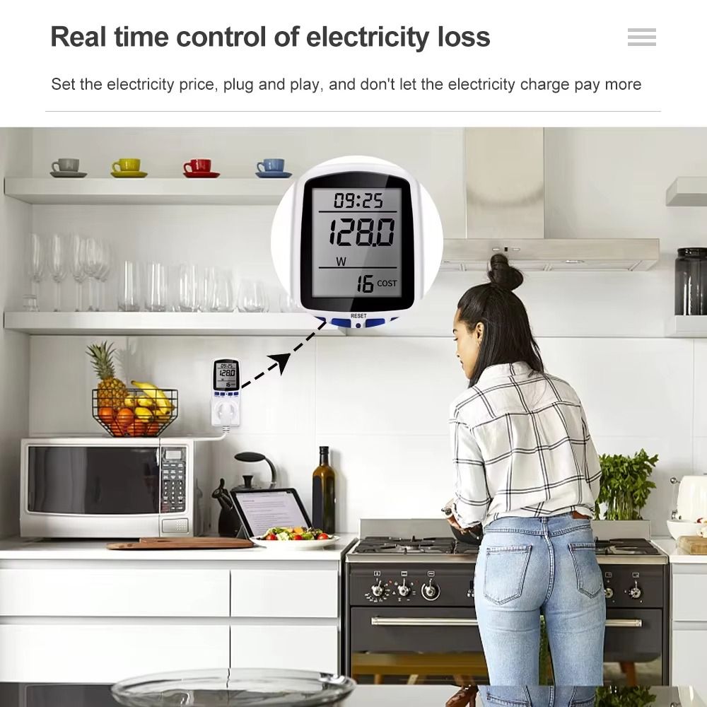 Woodworking Uk - Wattímetro Digital LCD 220V 110V com