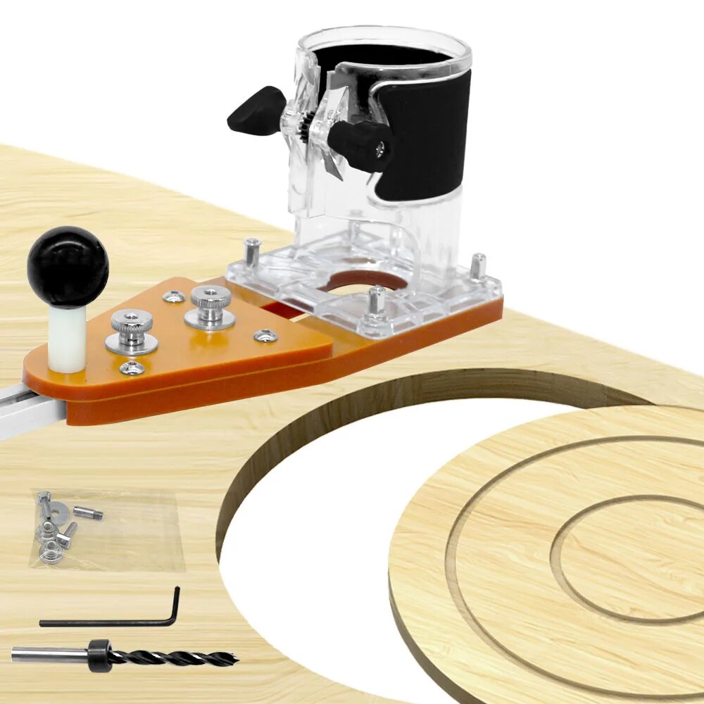 Woodworking Jointer - Gabarito de corte circular para makita,