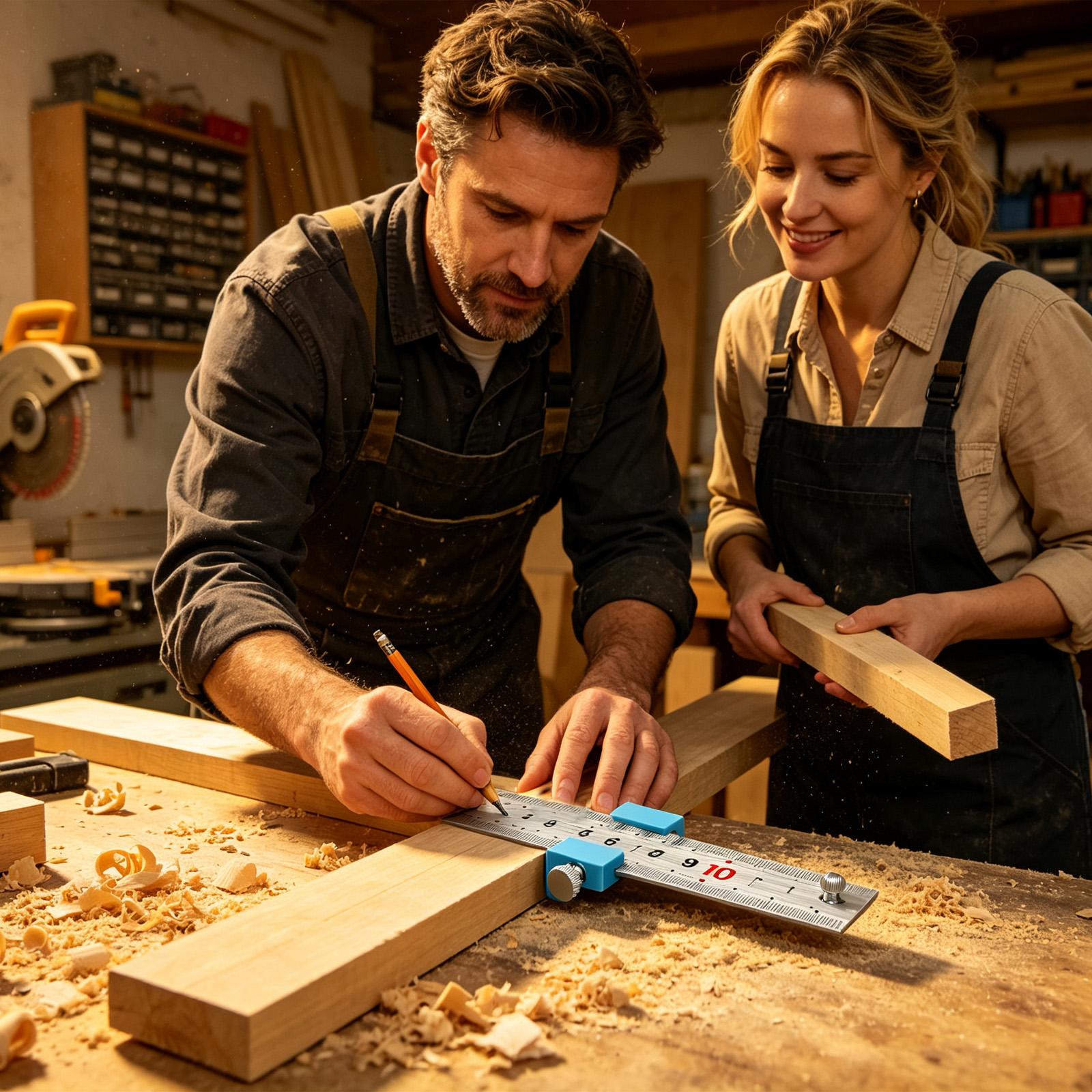 Woodworking And Carpentry - Ferramentas de Carpintaria: Régua de Medição