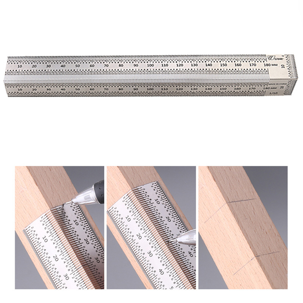 Régua de Marcação de Linhas pa - Woodworking Ruler avaliação e preço