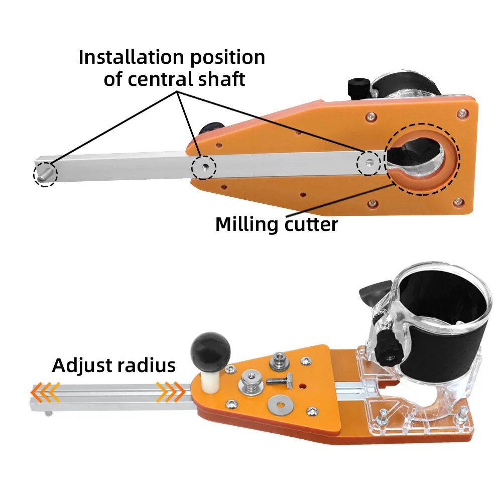 Gabarito de corte circular par - Woodworking Jointer avaliação e preço