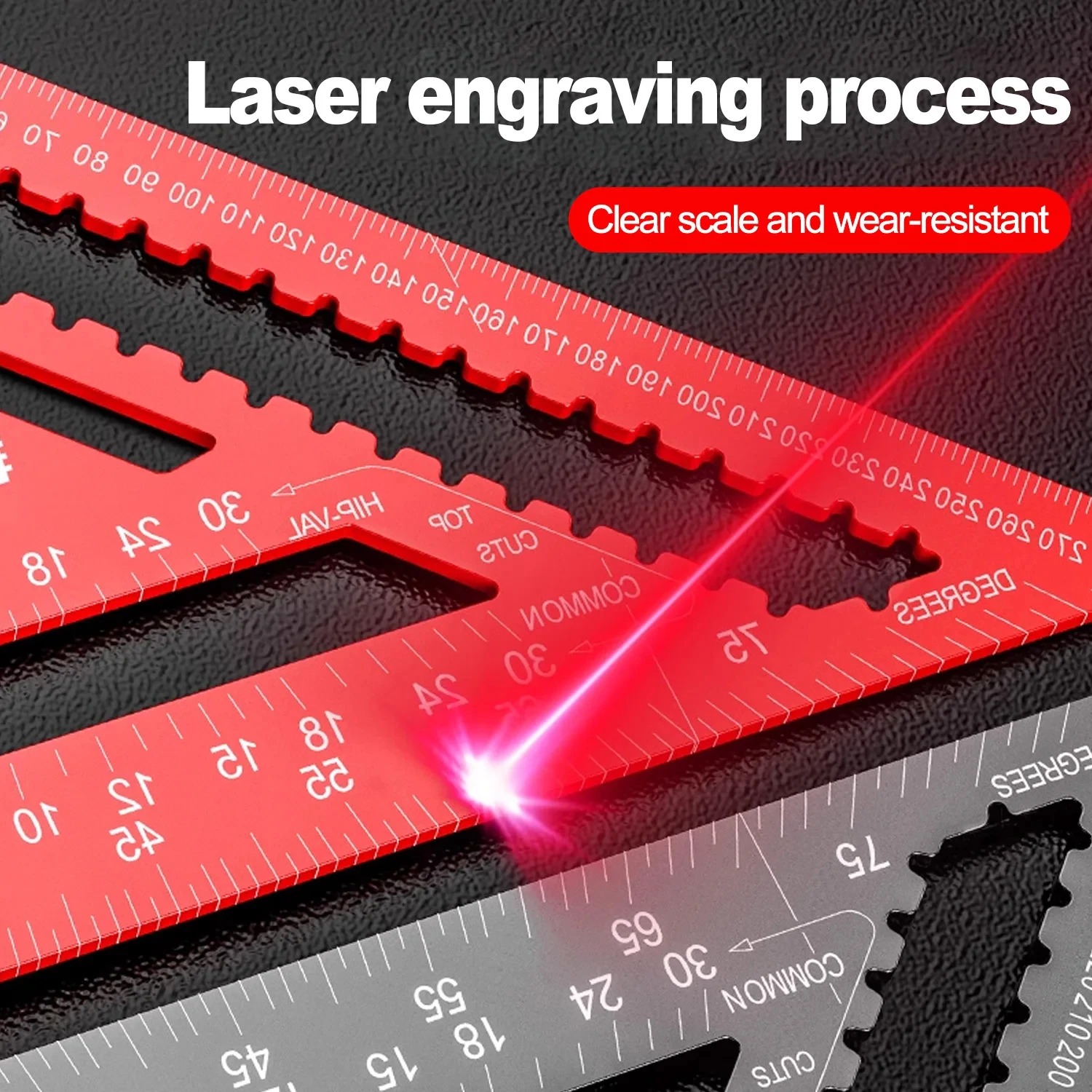 Régua Triangular de Alumínio d - Woodworking Ruler avaliação e preço
